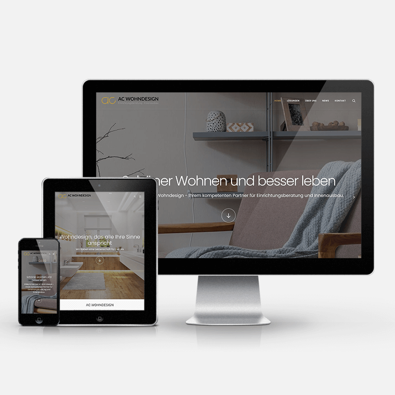 Website Neugestaltung AC Wohndesign