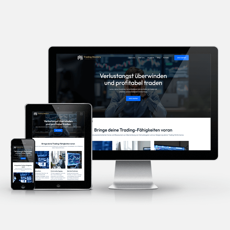 Website Neugestaltung Trading Mastery