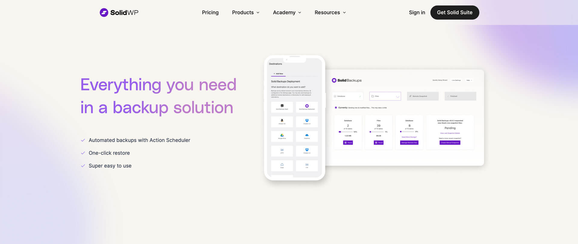 SolidWP Backup WordPress Tools vorgestellt von der Inspiras Webagentur Frankfurt