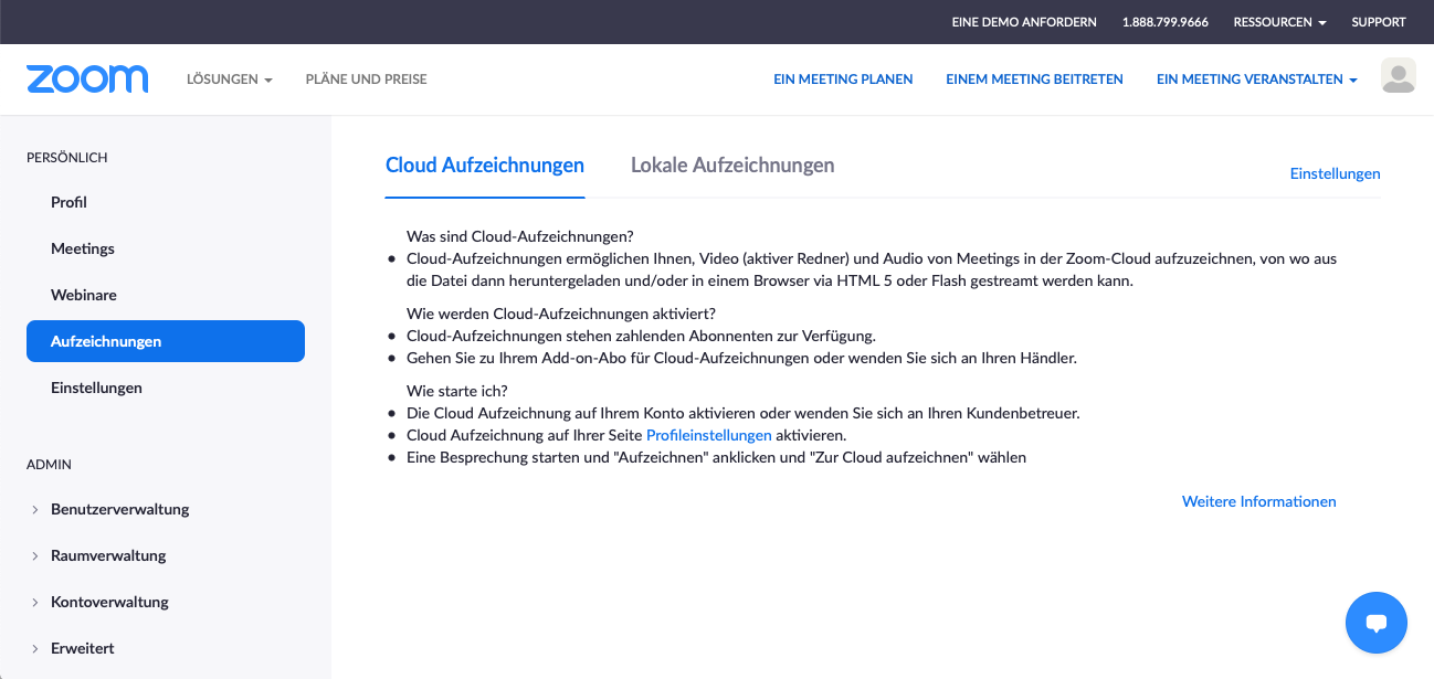 Zoom Meetings verkaufen